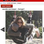 Jennifer López celebra San Valentín columpiándose con Casper Smart