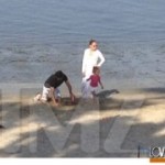 Jennifer Lopez renta playa pública para sus niños y Casper