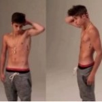 Mira el primer shooting sin camisa de Justin Bieber