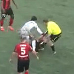 Suspenden de por vida a árbitro por golpear a futbolista(Mira el video)