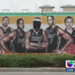 Vandalizan mural del Heat en Midtown